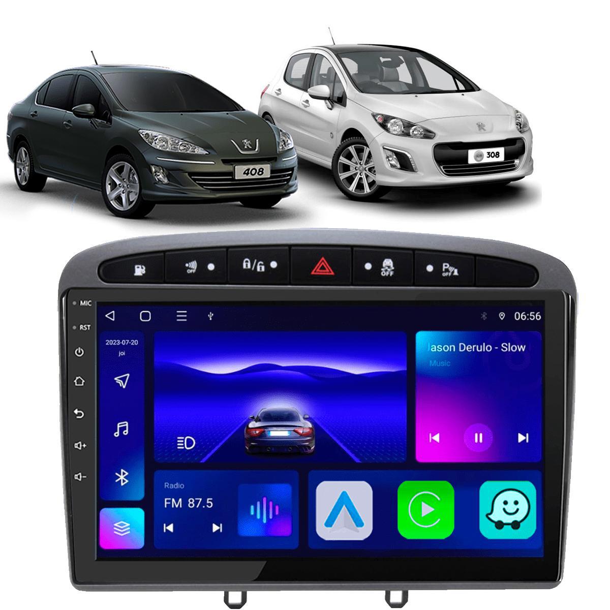 Kit Central Multimídia Android Octa-Core 4-64GB Peugeot 308 408