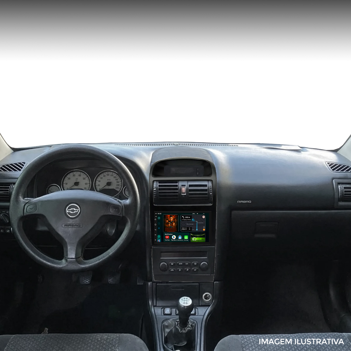 Central Multimídia Astra 1998 a 2012 CarPlay Android Auto - Ecarshop
