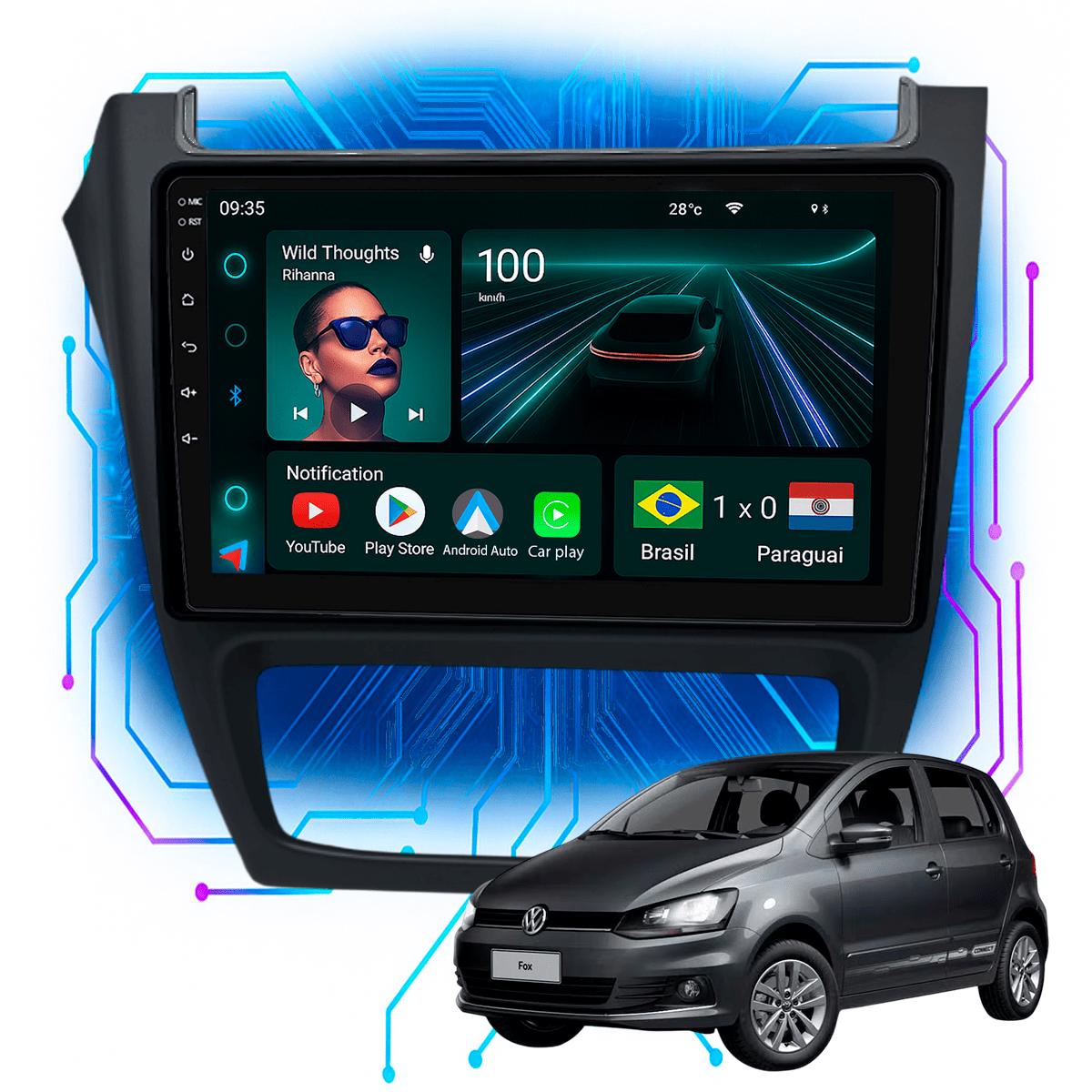 Kit Multimídia 9p Fox 2014 a 2022 CarPlay Android Auto - Ecarshop