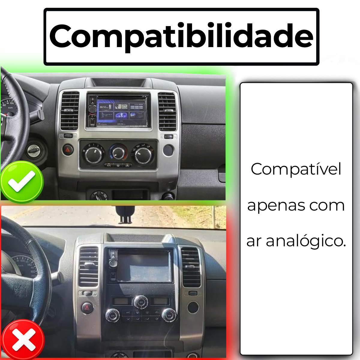 Kit Multimídia 9p Frontier 2008 a 2016 CarPlay Android Auto - Ecarshop