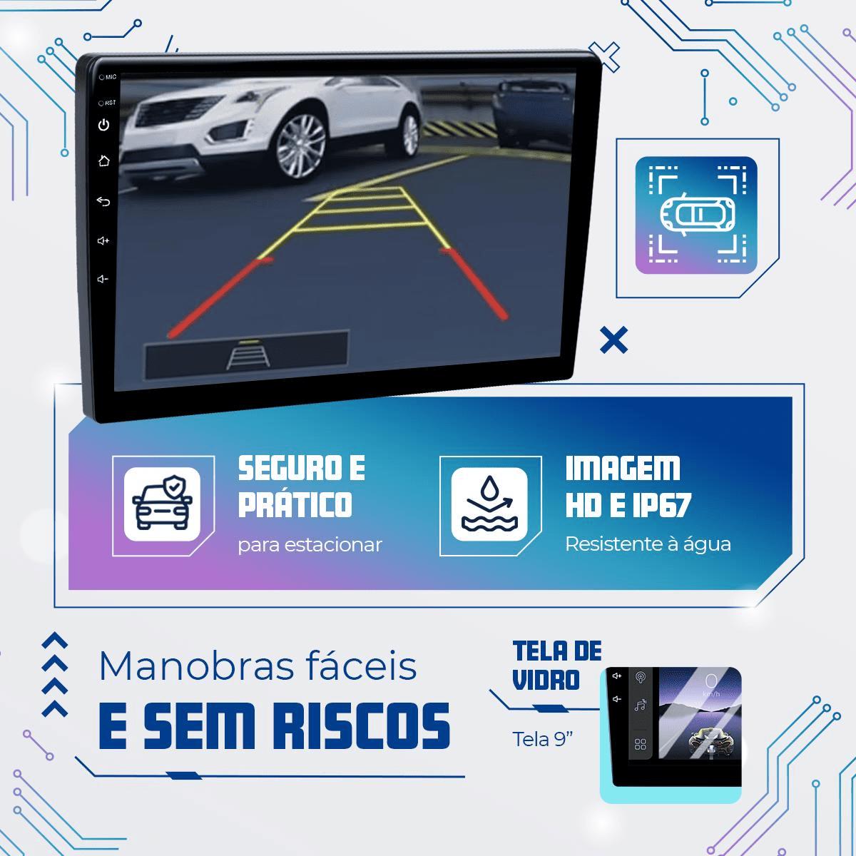 Kit Multimídia Vera Cruz 2007 a 2012 9” CarPlay Android - Ecarshop