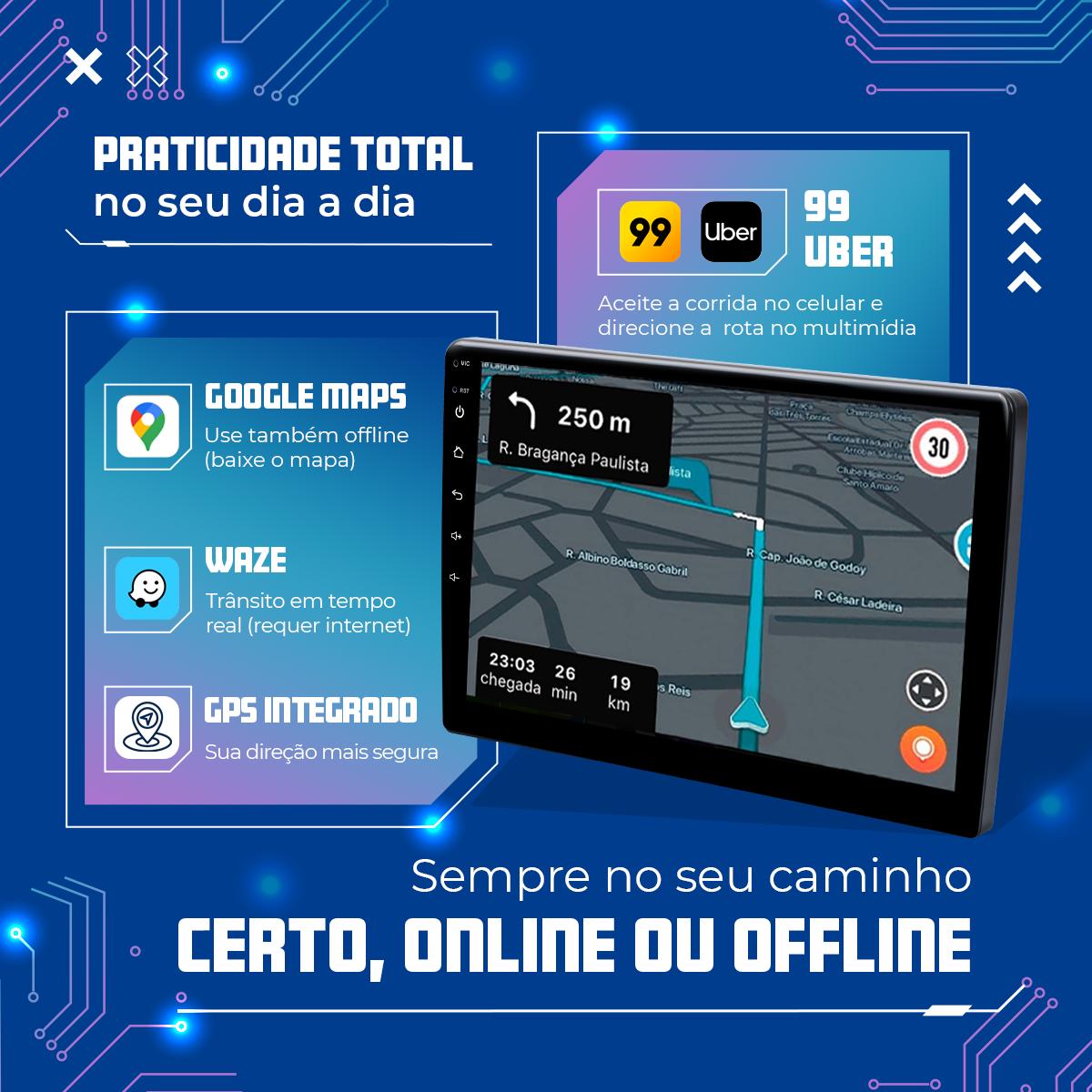 Kit Multimídia Versa 2021 a 2023 9” CarPlay Android - Ecarshop