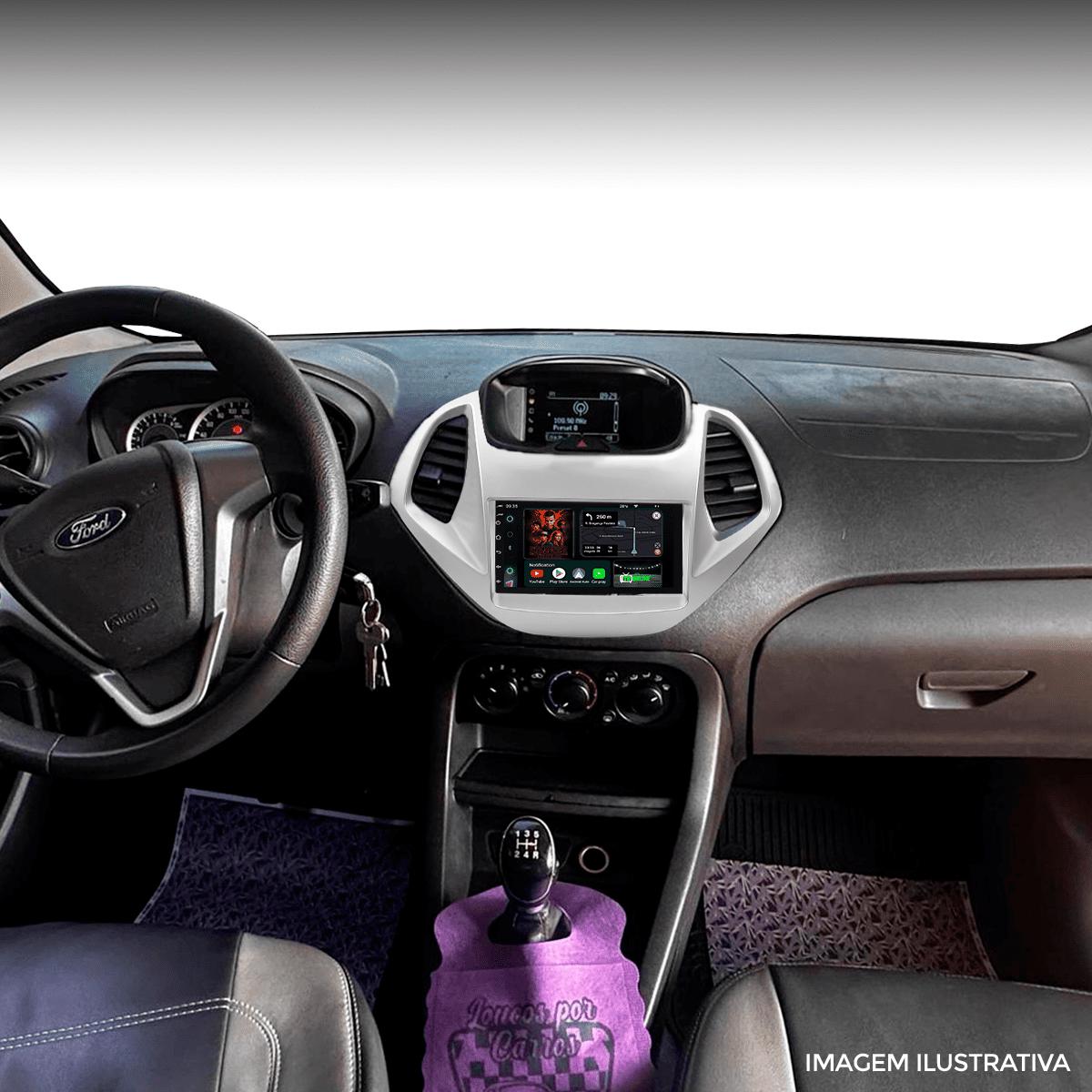Central Multimídia 7” CarPlay Android Auto Ford Ka 2015 a 2017 - Ecarshop