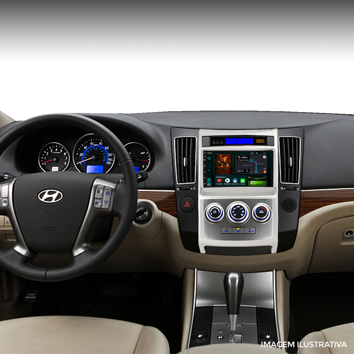 Central Multimídia Vera Cruz 7” CarPlay Android Auto GPS - Ecarshop
