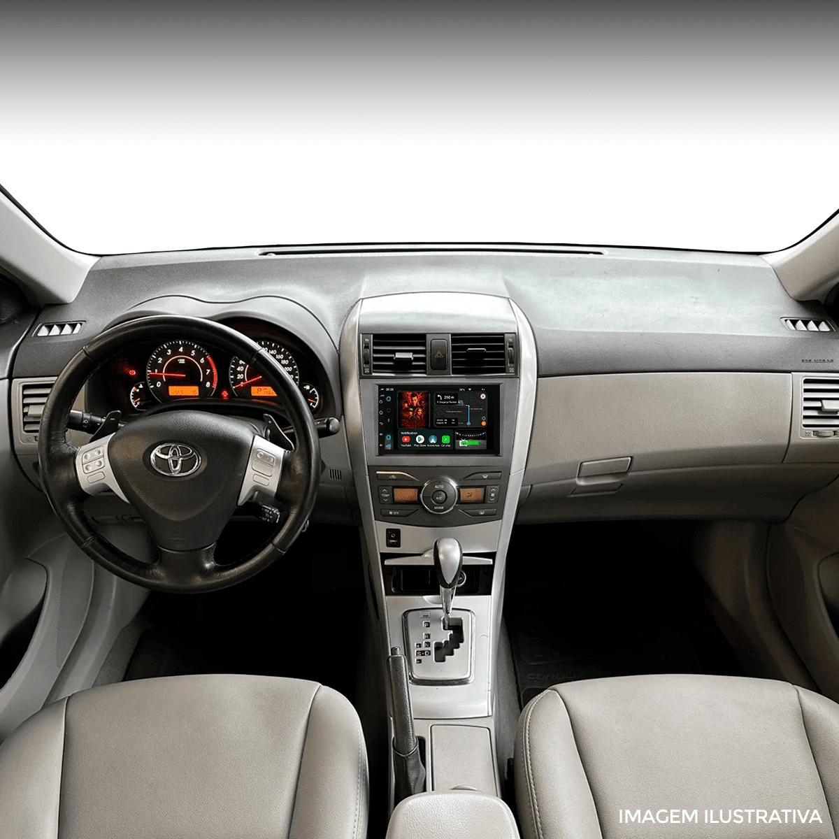 Central Multimídia Corolla 2009 2014 7" CarPlay Android Auto GPS - Ecarshop