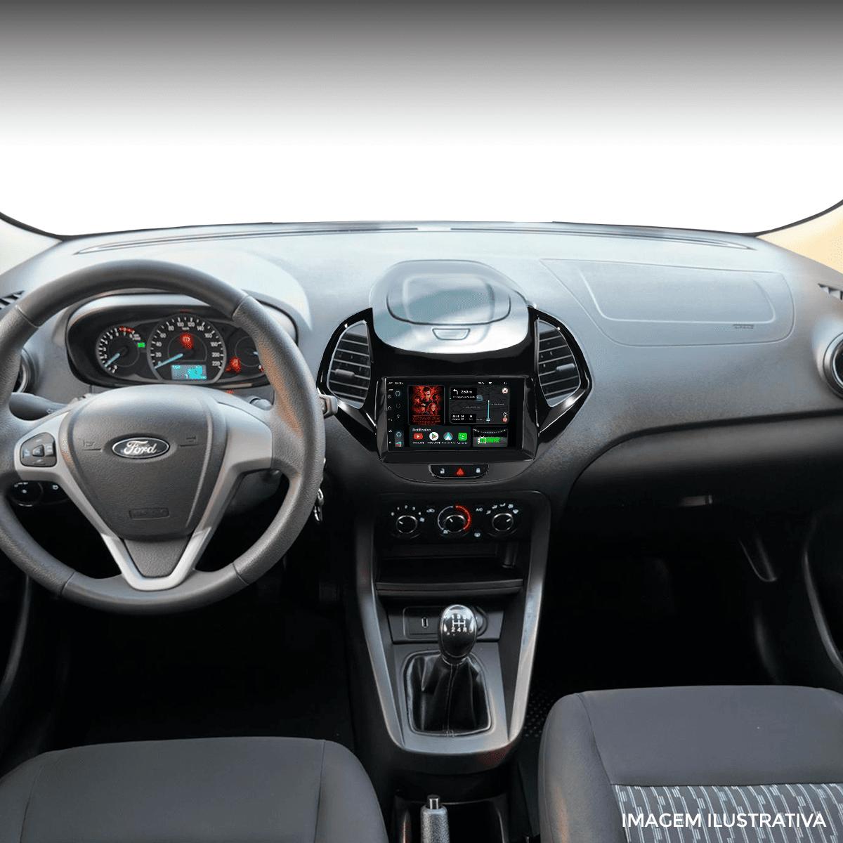 Central Multimídia 7” CarPlay Android Auto Ford Ka 2019 a 2021 - Ecarshop