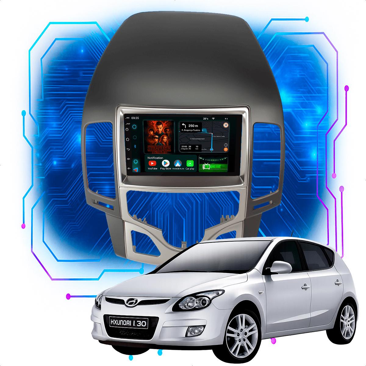 Central Multimídia 7” i30 2009 a 2012 CarPlay Android Auto GPS - Ecarshop