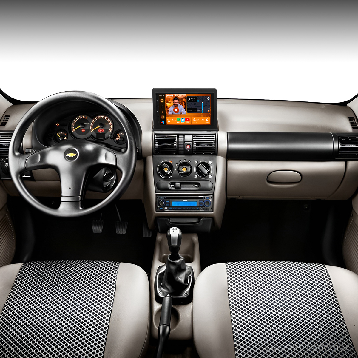 Central Multimídia Corsa 1995 a 2016 CarPlay Android Auto 7” GPS - Ecarshop