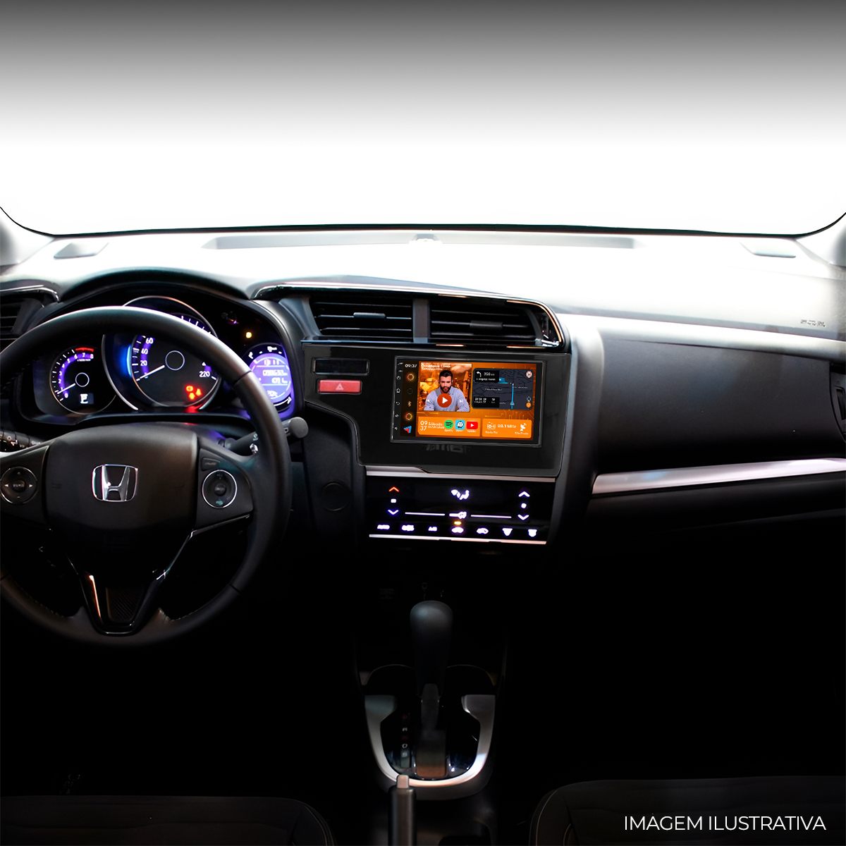 Central Multimídia Honda WR-V 2015 a 2021 CarPlay Android Auto 7