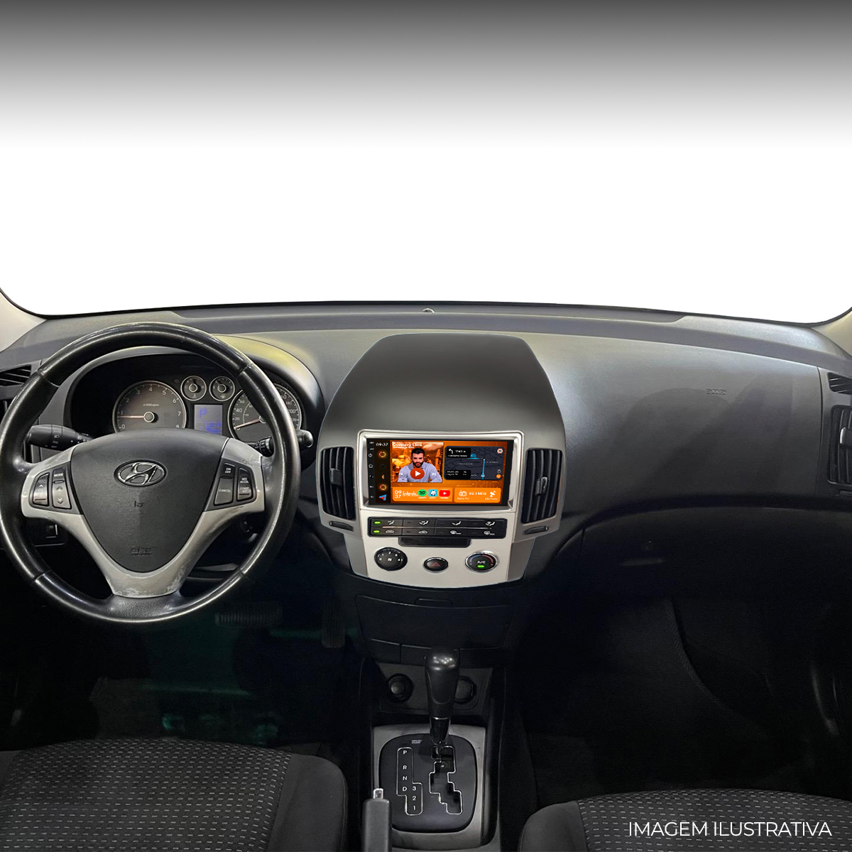 Central Multimídia Hyundai i30 2009 a 2012 CarPlay Android Auto 7 ...
