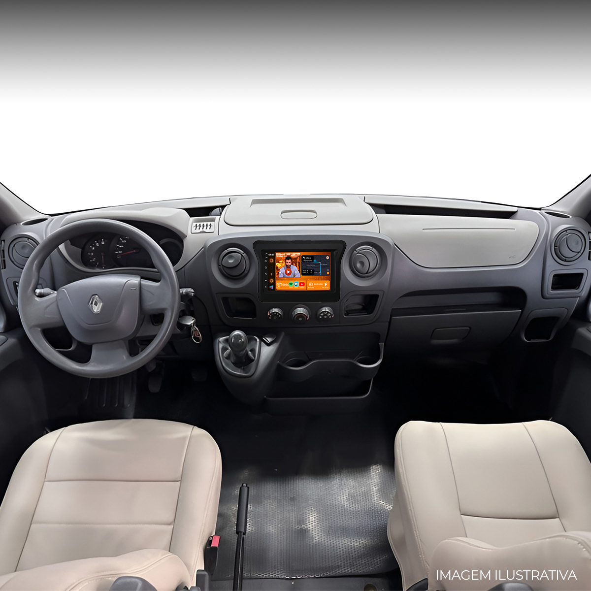Central Multimídia 7” Master CarPlay Android Auto GPS Câmera - Ecarshop