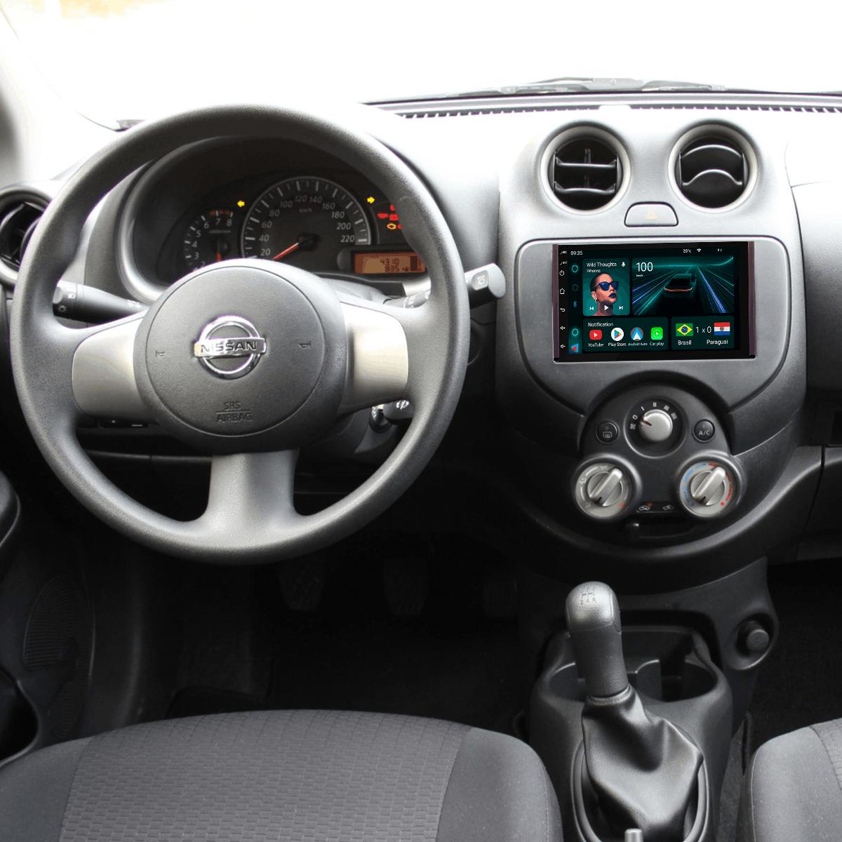 Kit Multimídia Android 7” Nissan March Versa 2011 a 2013 | 4GB + 64GB ...