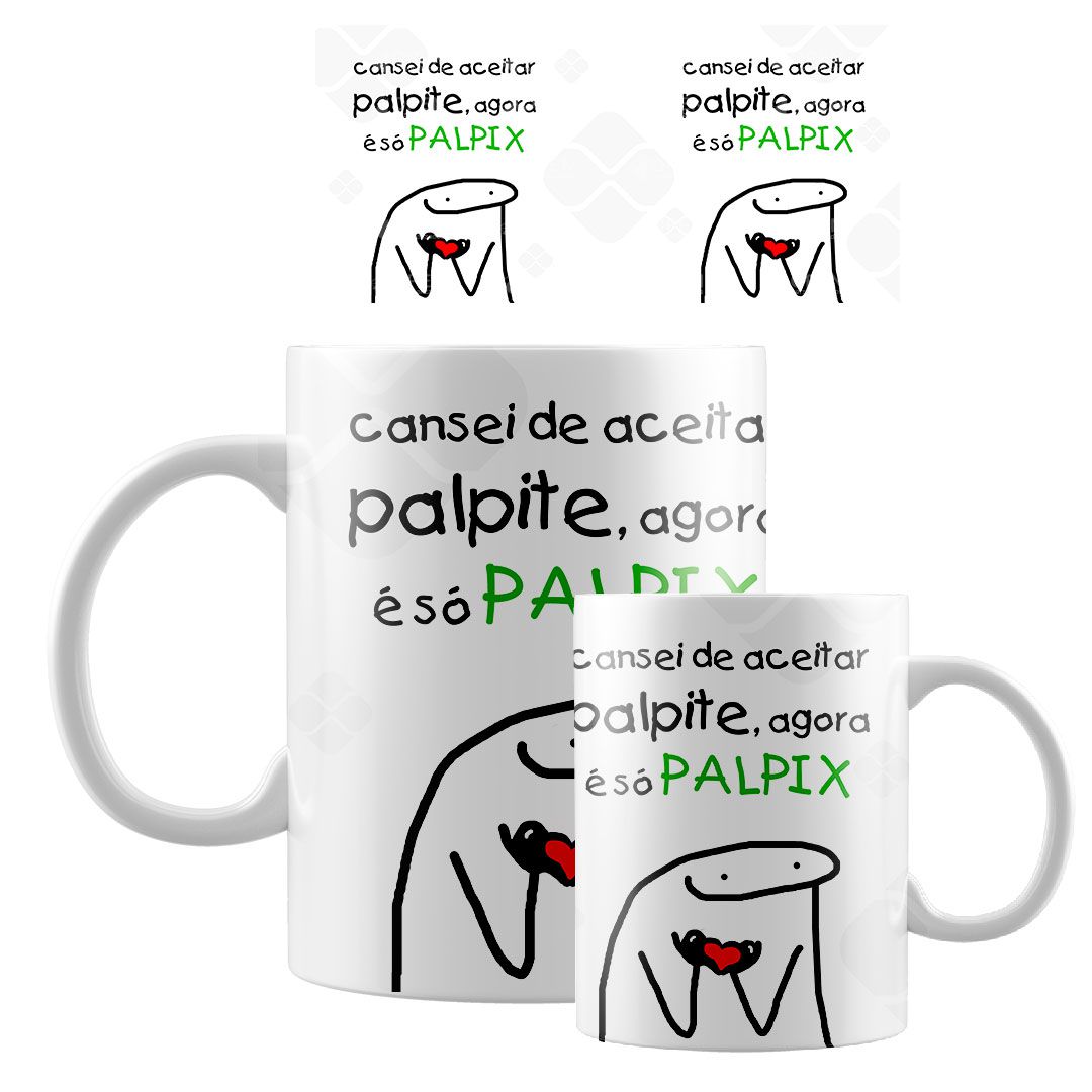 Caneca Personalizada Meme Flork - Amor da Minha Vida - Caneca