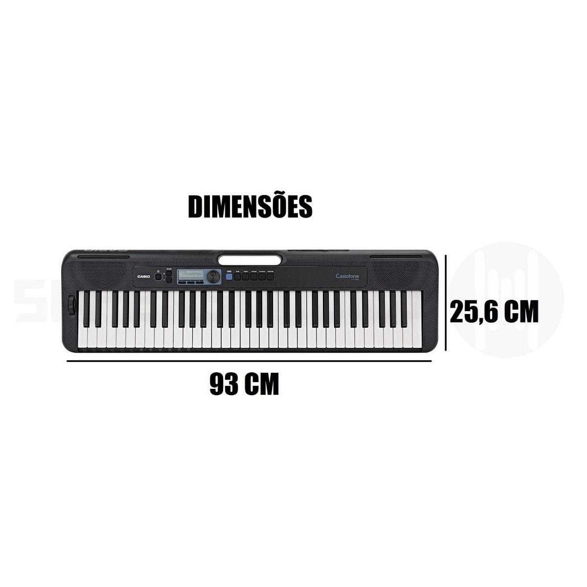 Teclado Casio CT-S300 com Suporte e Fone em até 10x | Super Sonora