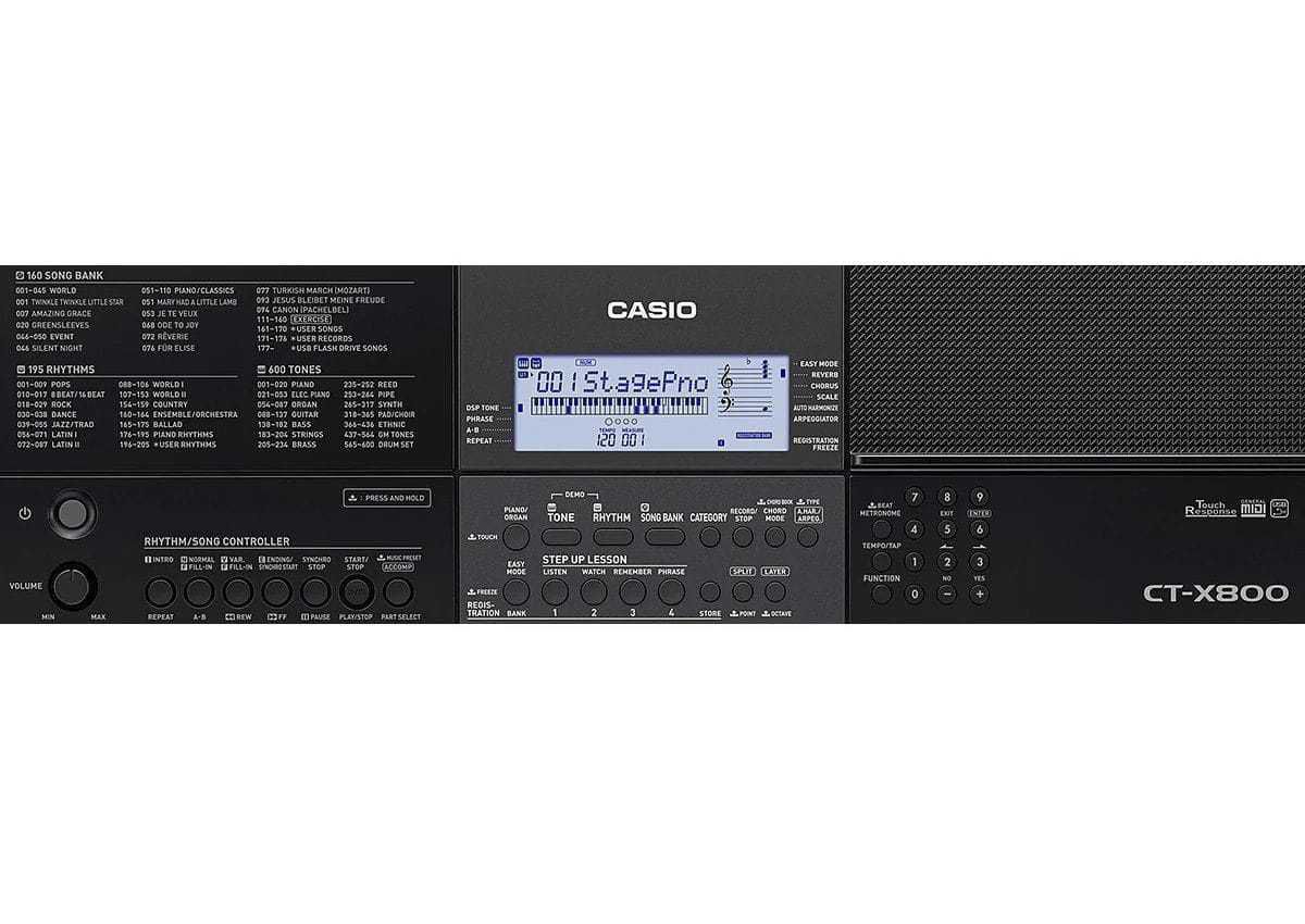 Teclado Musical Casio CTX800 Kit Com Suporte E Banqueta - Super