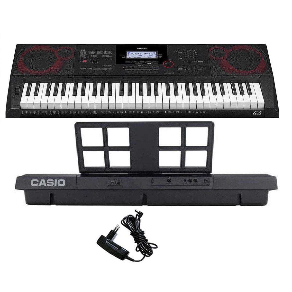 Teclado Musical Ct x3000 Casio com Banqueta e Suporte - Super