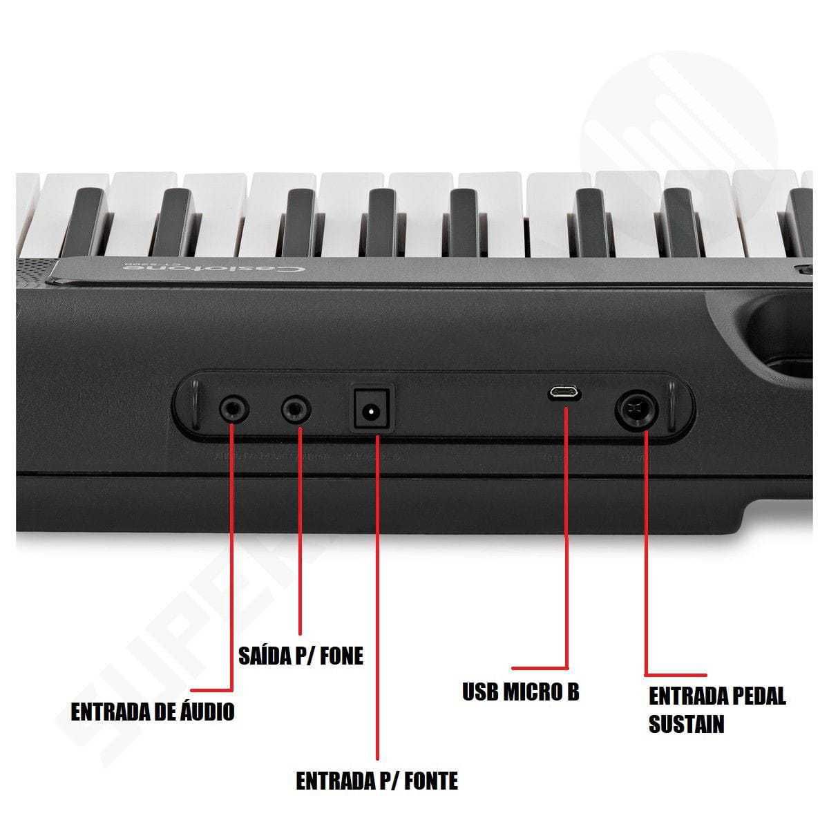 Teclado Musical Casio CTS200 - Super Sonora - Super Sonora