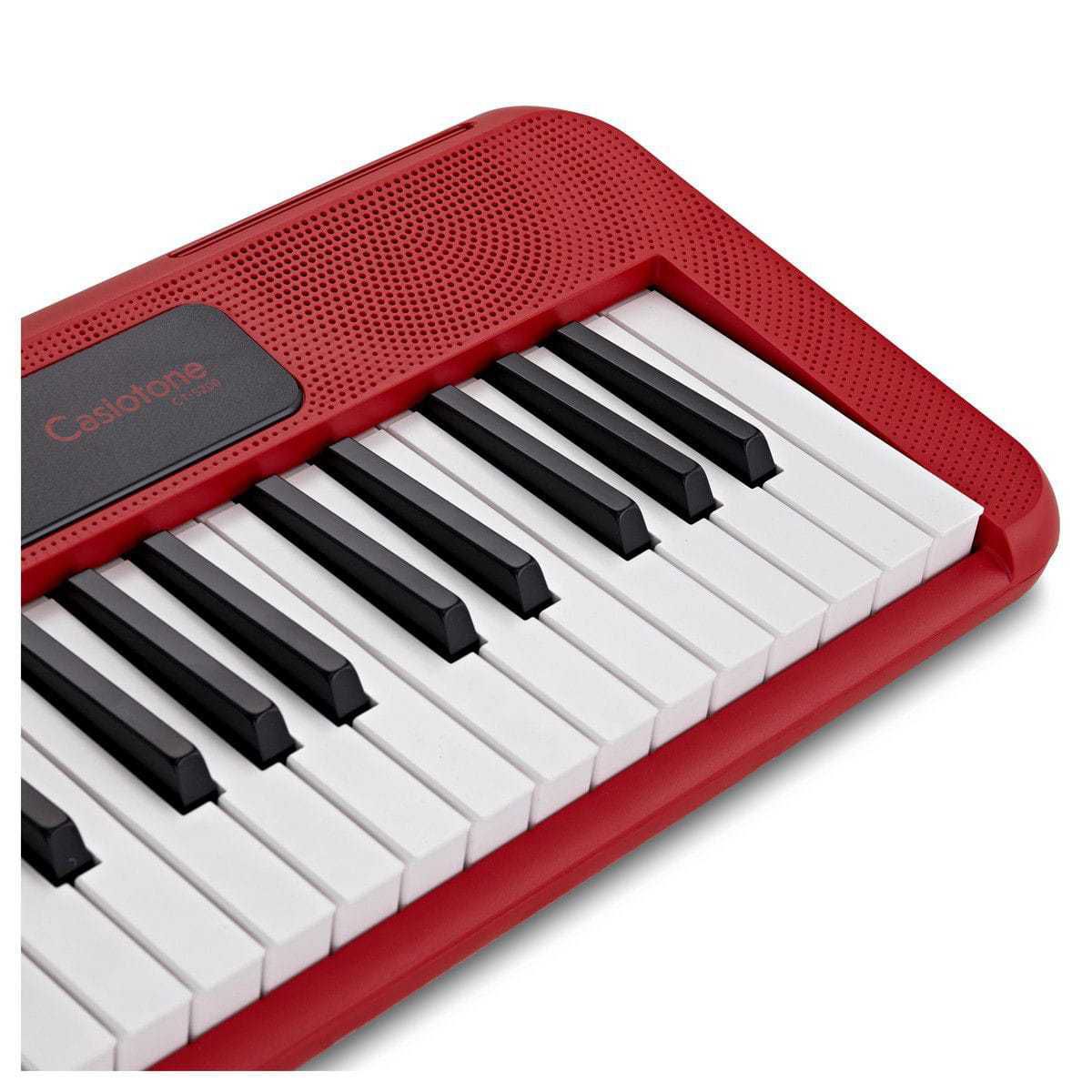 Teclado Casio CTS200 vermelho com Capa e Banqueta em X - Super