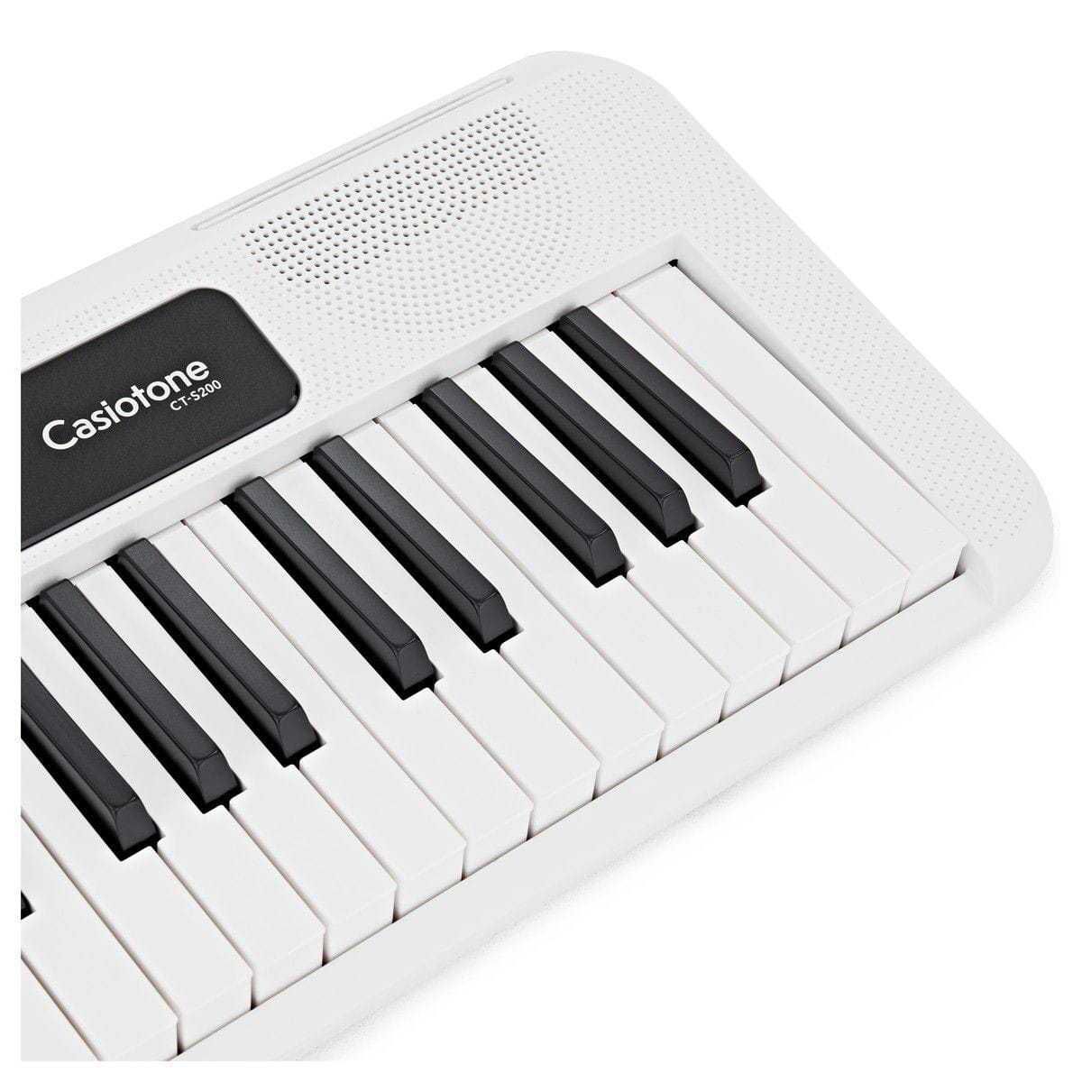 Teclado Casio CTS200 Branco com Pedal e Suporte - Super Sonora