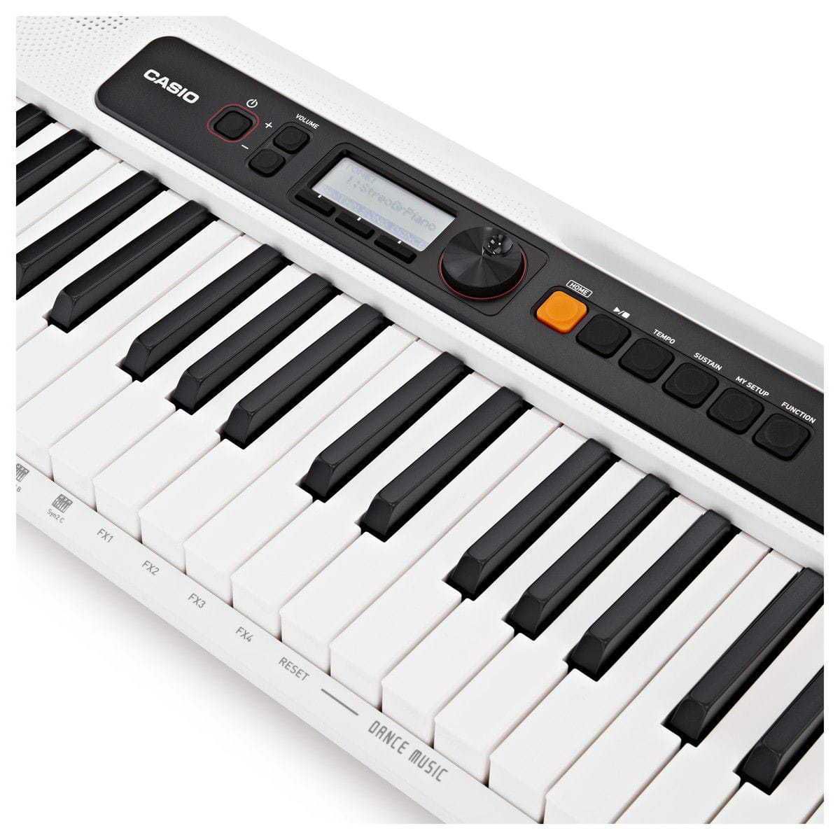 Teclado Casio CTS200 Branco com Pedal e Suporte - Super Sonora