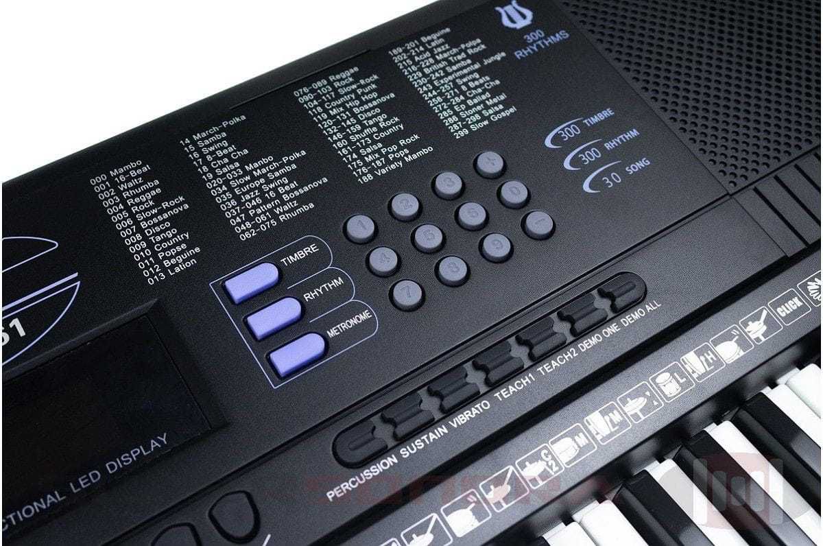 Teclado Musical Spring TC 261 com Suporte e Fone - Super Sonora