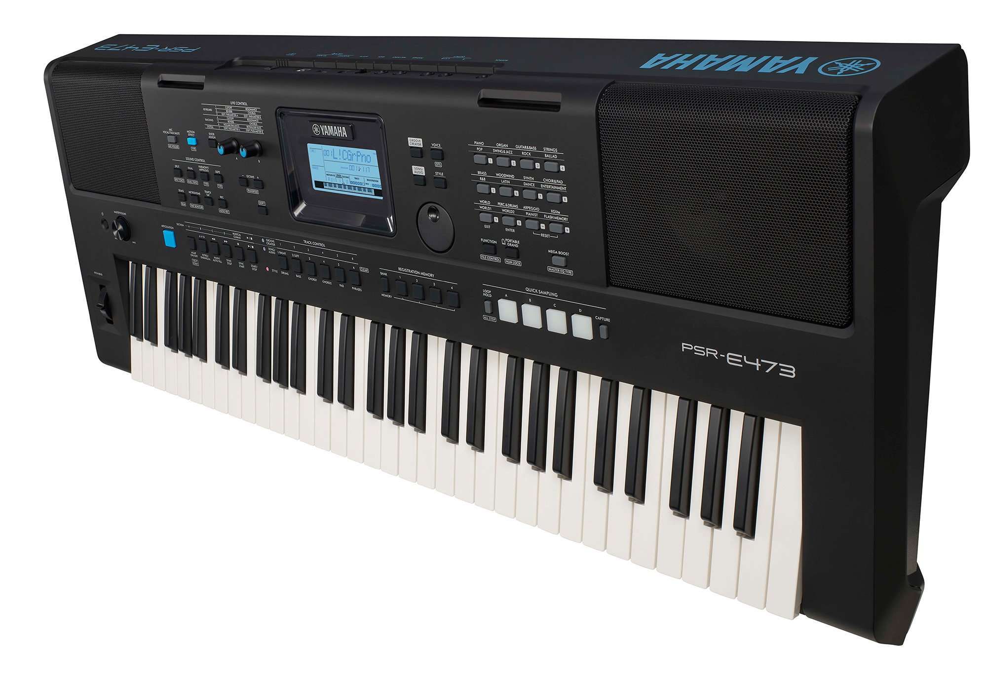 Teclado Yamaha PSR-E473 com CapaTeclado Yamaha PSR-E473 - Super