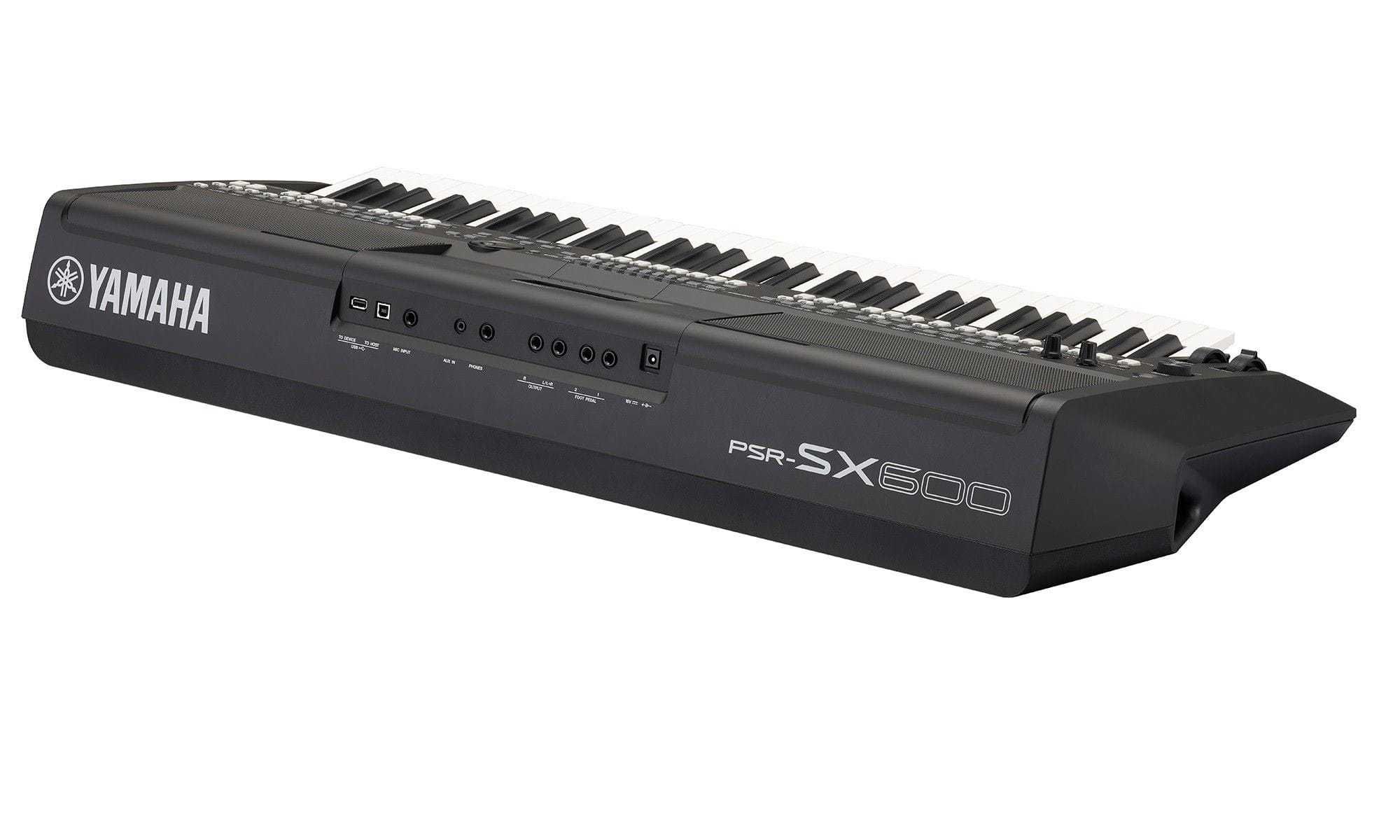 Teclado Yamaha PSR-SX600 com Suporte, Banqueta e Pedal - Super