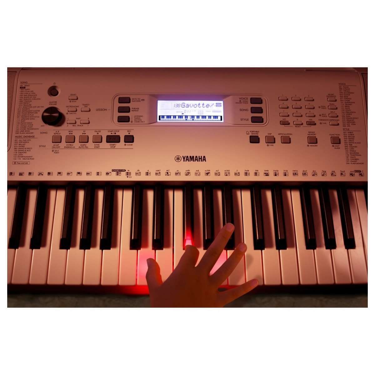 Teclado Yamaha EZ-300 Branco com Suporte X - Super Sonora - Super