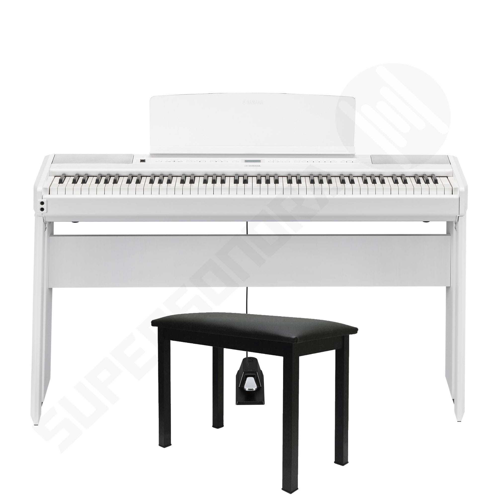 Kit Piano Digital Yamaha P-515 Branco - Completo - Super Sonora