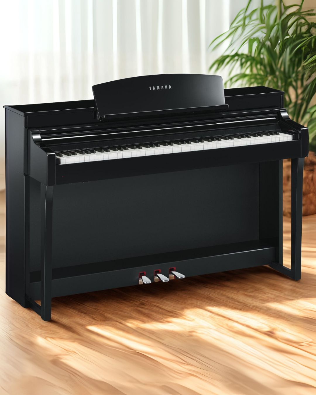 Yamaha Clavinova CLP-150電子ピアノ Piano digital Yamaha Clavinova CSP-150 Preto Polido - Super Sonora