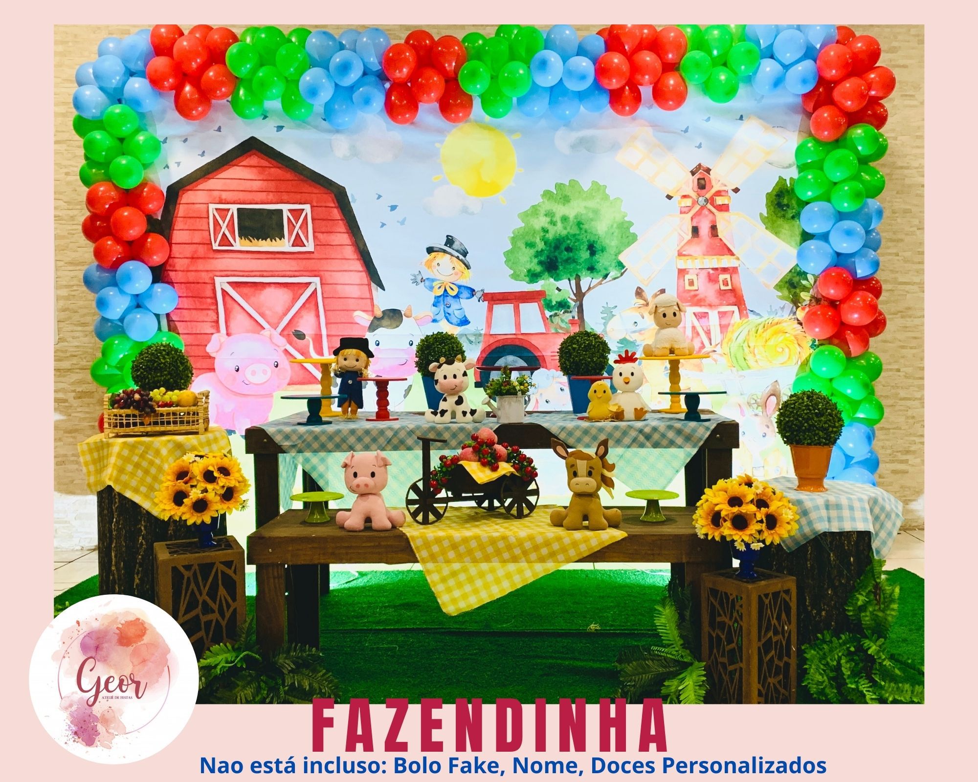 Decoração Pokemon - Geor Ateliê de Festas - Aluguel de Decoração