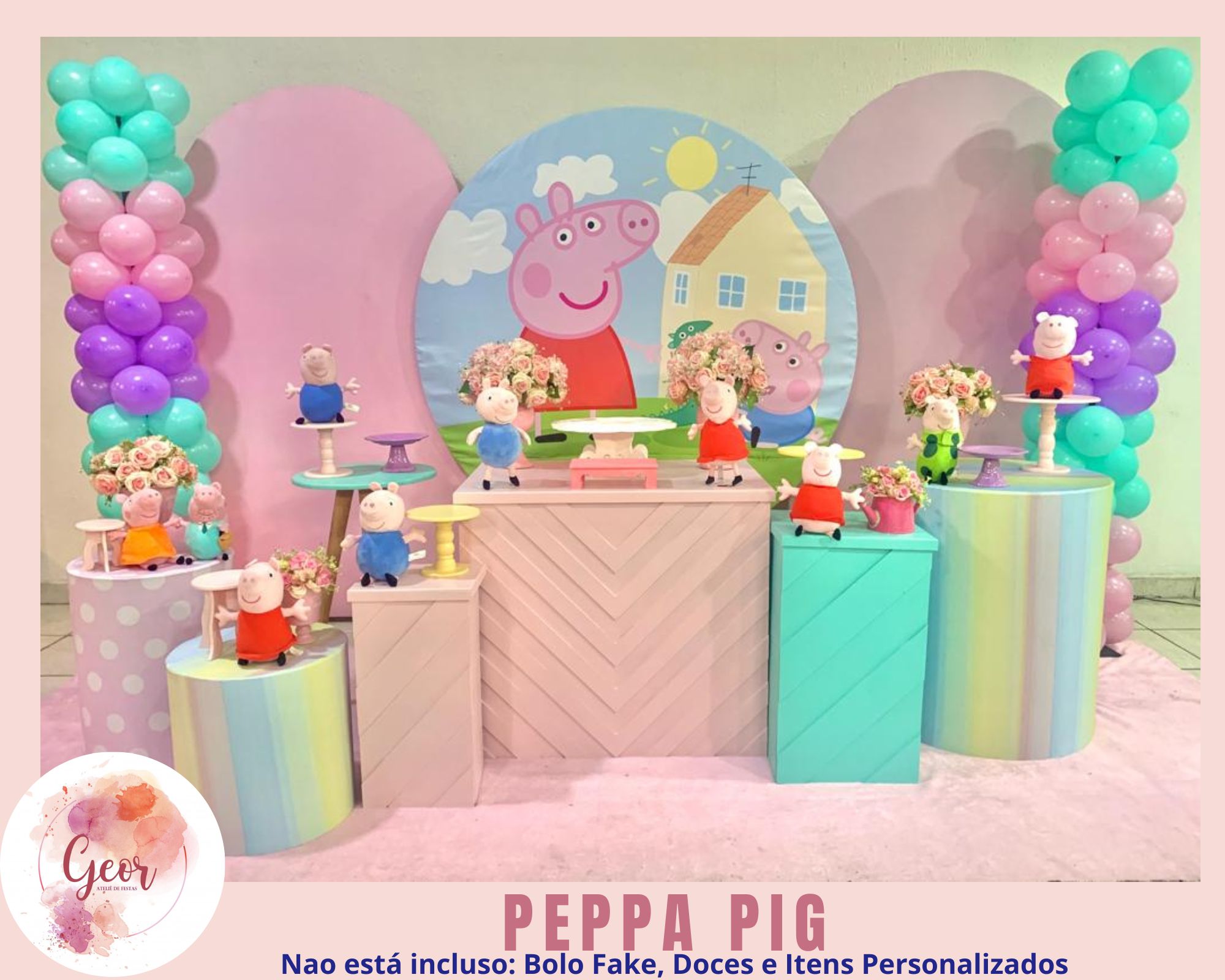 Painéis de Festa em 2023  Festa infantil peppa pig, Peppa pig, Festa  infantil peppa