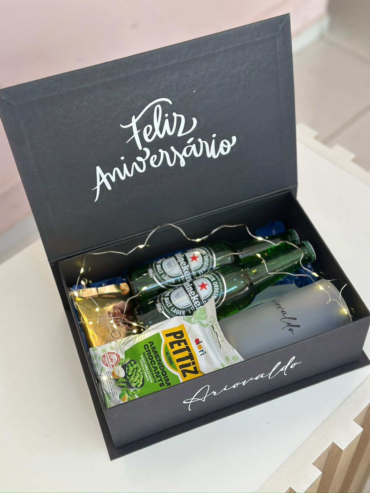 Caixa Happy Hour com tampa fixa - Código 0145 - Meninas Festeiras