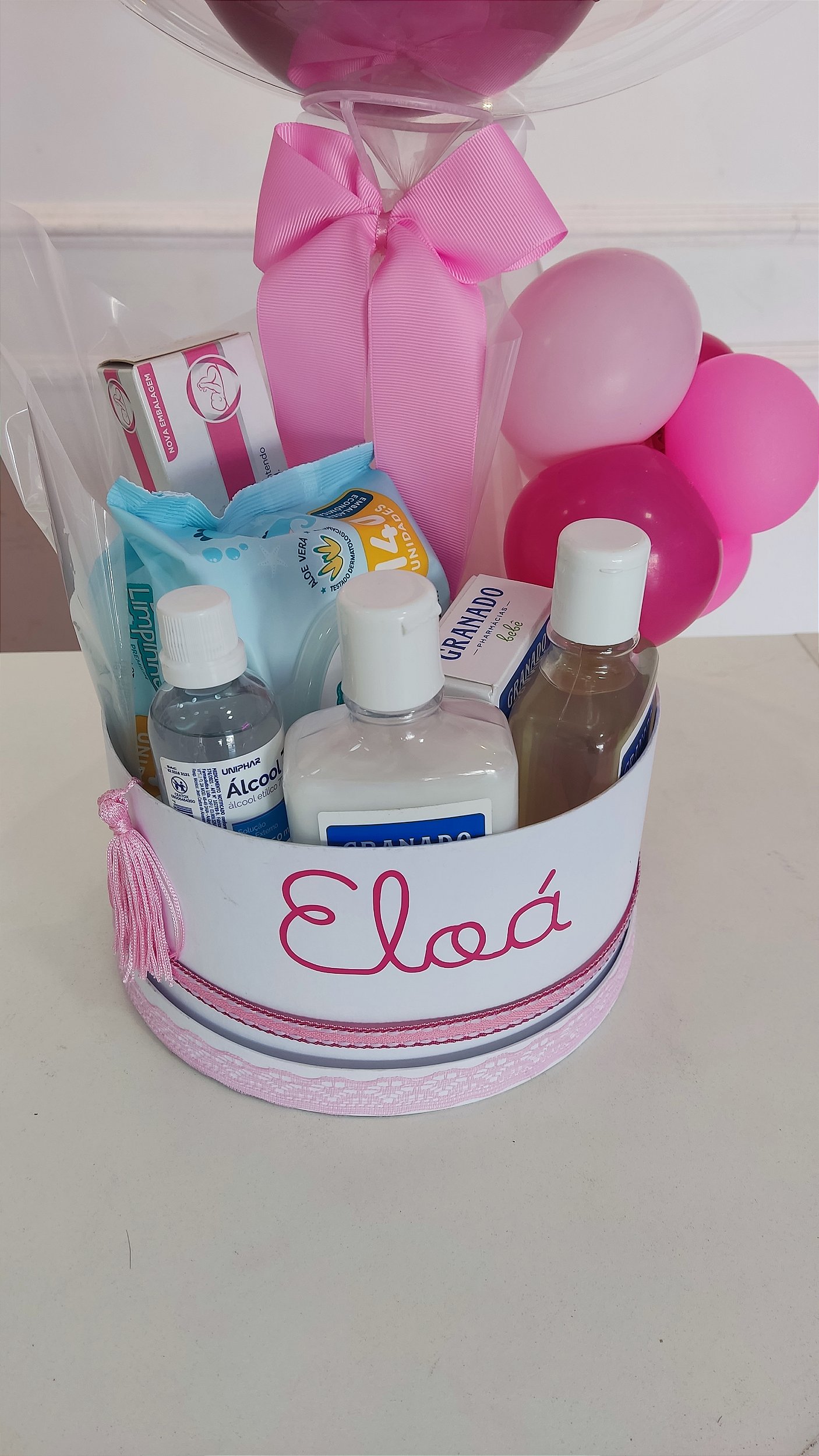 Cesta Modelo Kit de Higiene para recém nascido - Código 0292 - Meninas ...