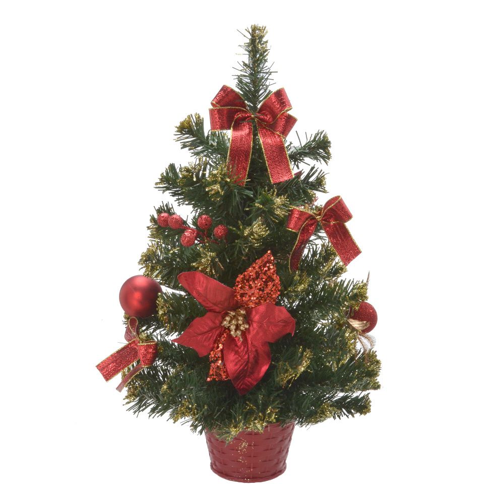 Mini Árvore De Natal Decorada 40cm - Bom Preço Magazine