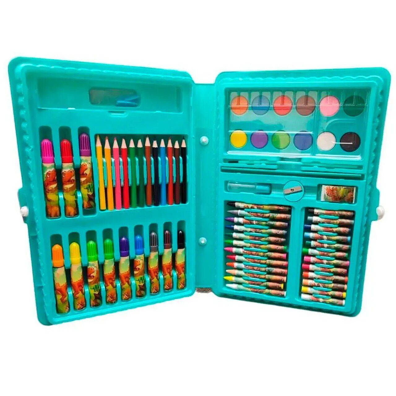 Maleta De Pintura Dino Color 68 Peças Max-HR8668 Fun Game - Kleber