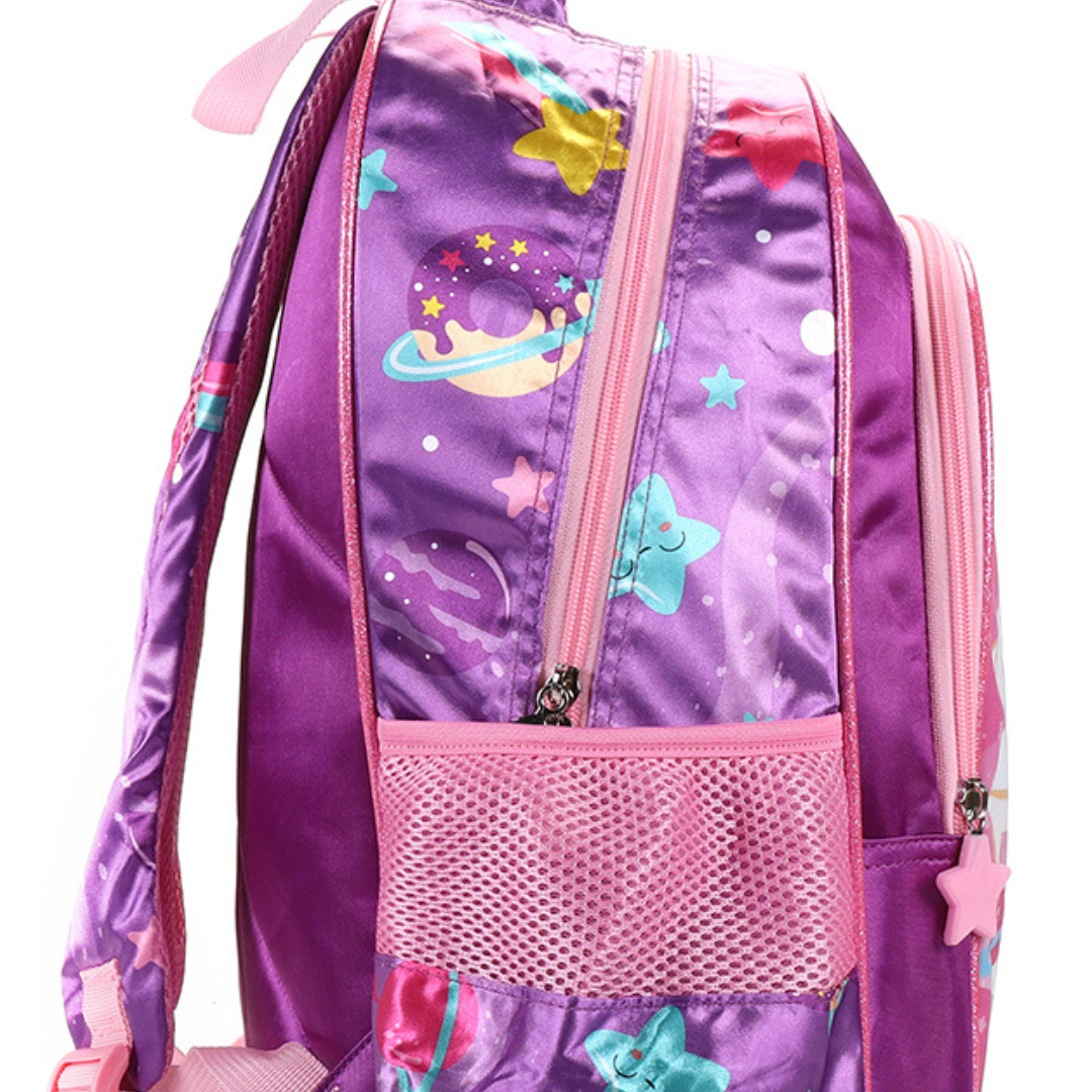 Mochila De Costas Infantil Unicórnio No Espaço YS42477 Yins Paper