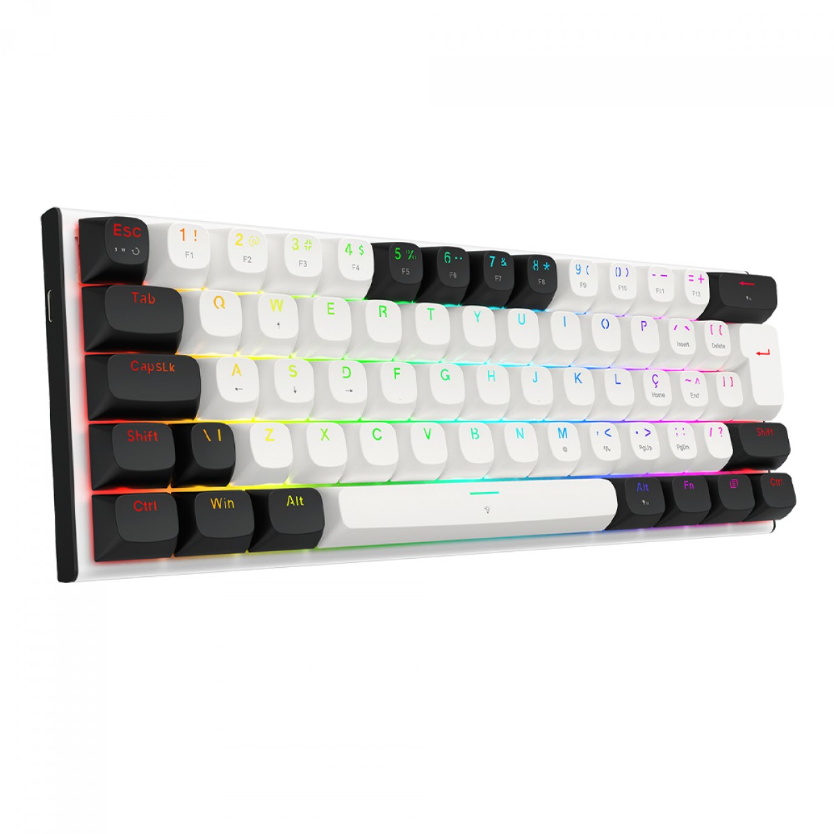 Teclado Magnético Redragon Fidd RGB 60% com Switch Pink - K683BW-RGB PT ...
