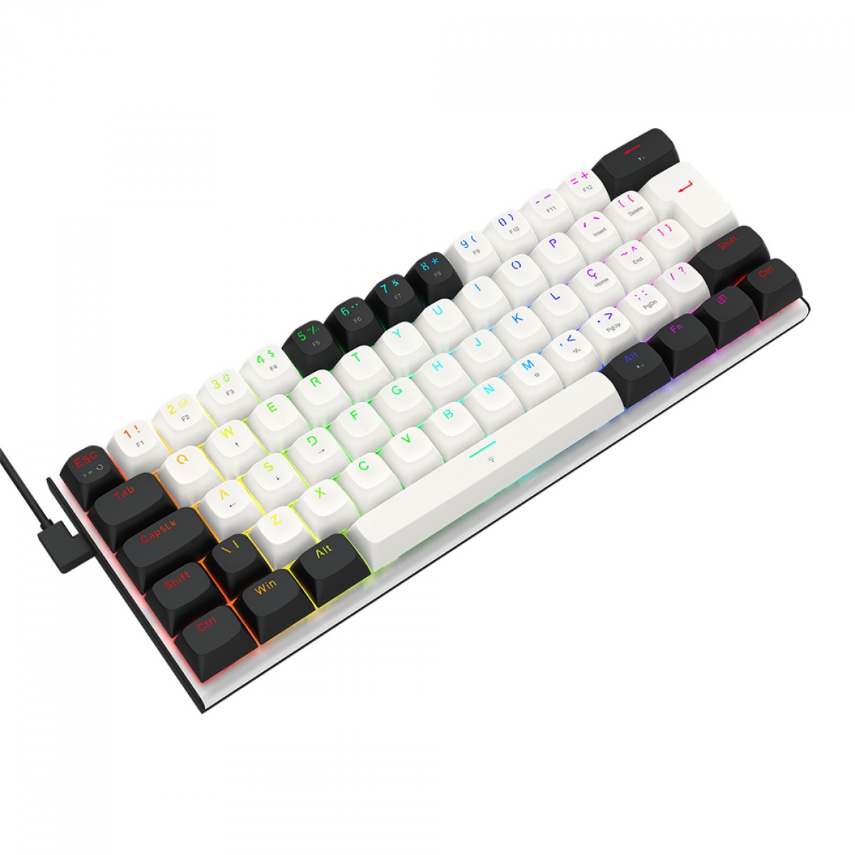 Teclado Magnético Redragon Fidd RGB 60% com Switch Pink - K683BW-RGB PT ...