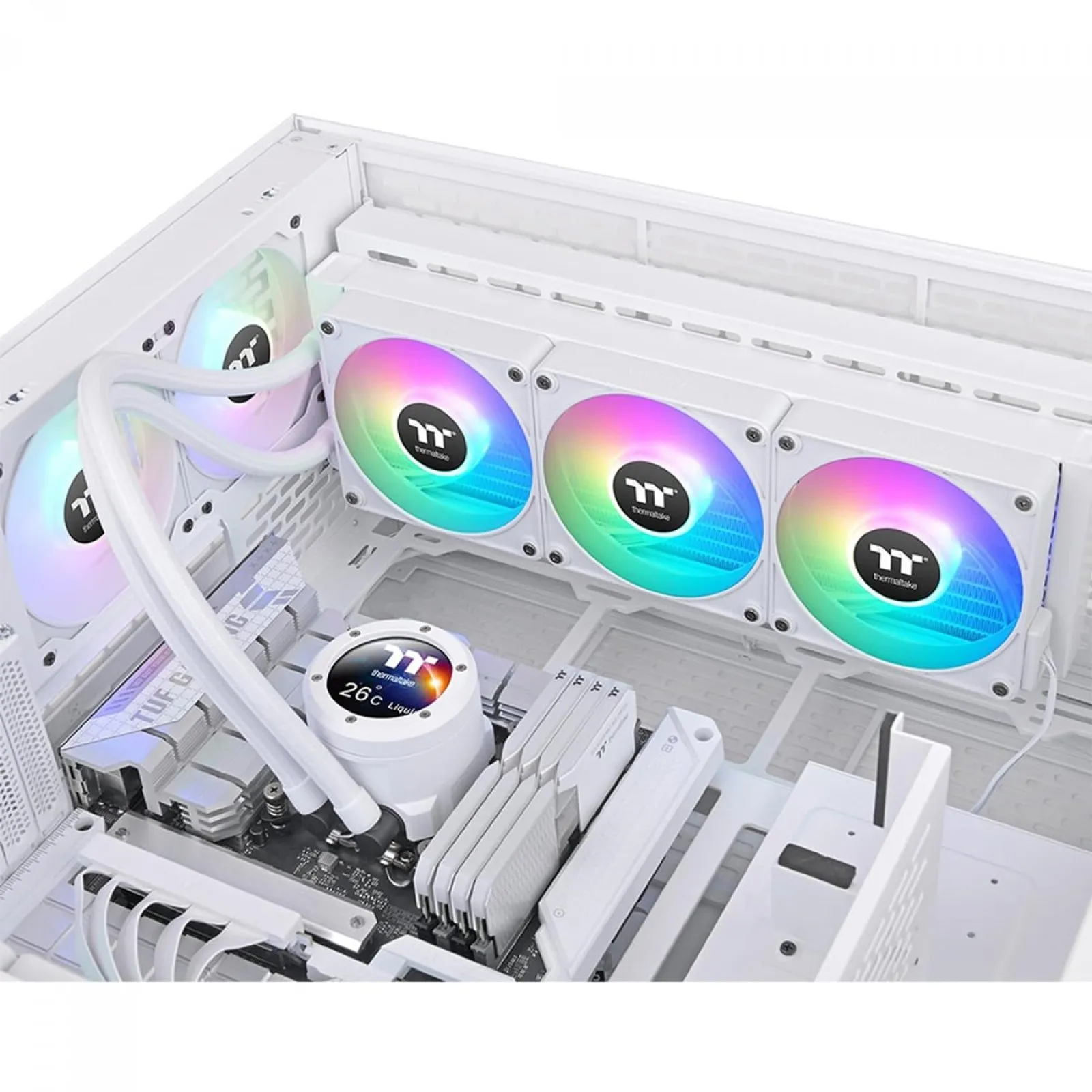 【開封済み】TH360 V2 Ultra EX ARGB Sync(ホワイト) Thermaltake TH360 V2 Ultra EX ARGB - Branco - Fantasy Gaming