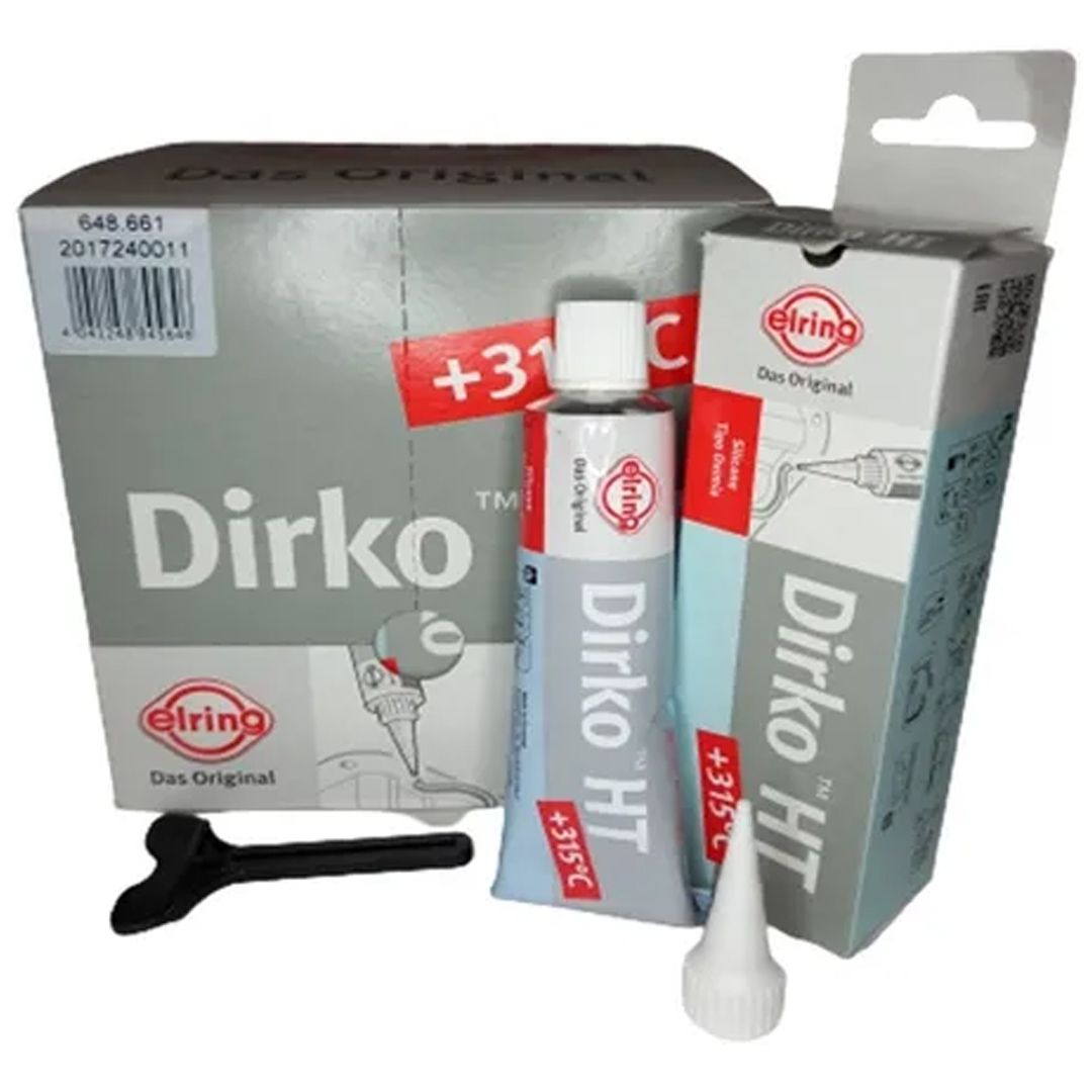 Cola Silicone Cinza Grey Dirko Elring - Kit Com 12 Unidades - Siga Peça -  Produtos Automotivos