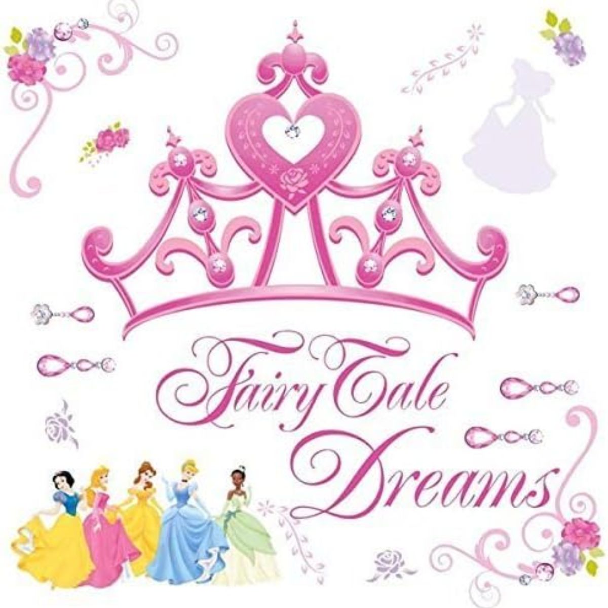 Adesivo Decorativo de Parede Princesas Disney Mini