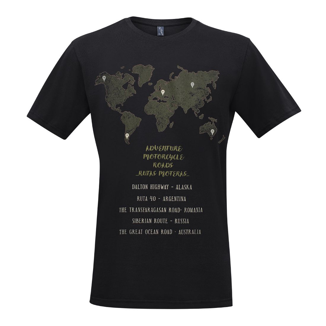 Camiseta Mapa Mundi Lets Ride On Lets Ride On 4620