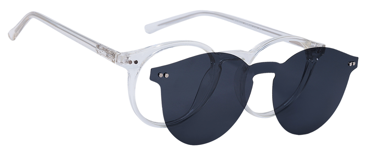 Armação Óculos Clipon De Grau e Sol Polarizado Lente G15 Quadrado Grafite  Tx 9140 - Ótica Tremix