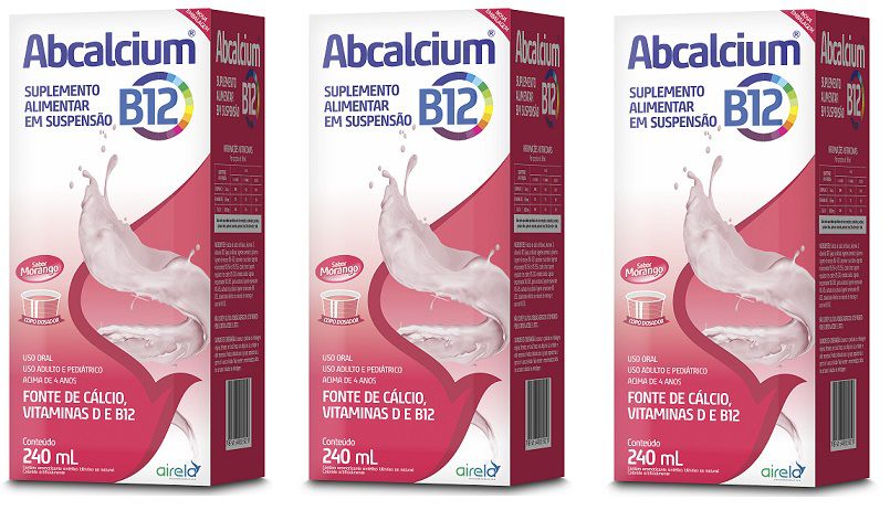 Kit uni Abcalcium B ml Solução Oral Airela VitaMundi Sua Saúde Seu Futuro