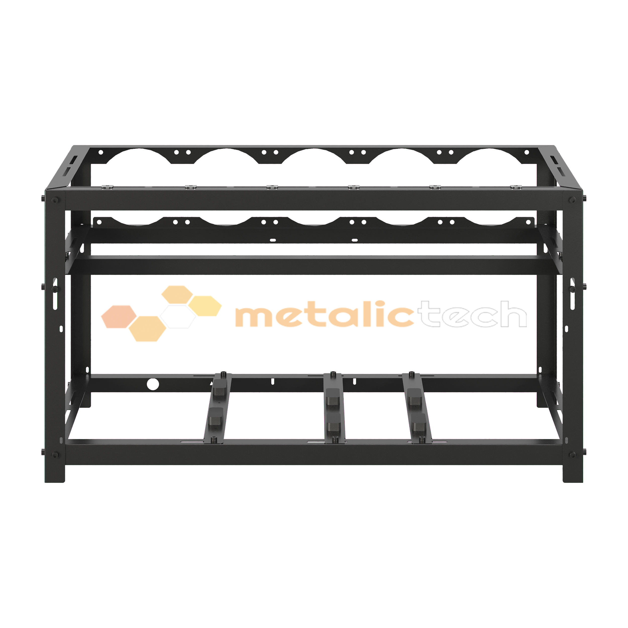 Estrutura Rig para mineração 6 Gpus - Metalictech