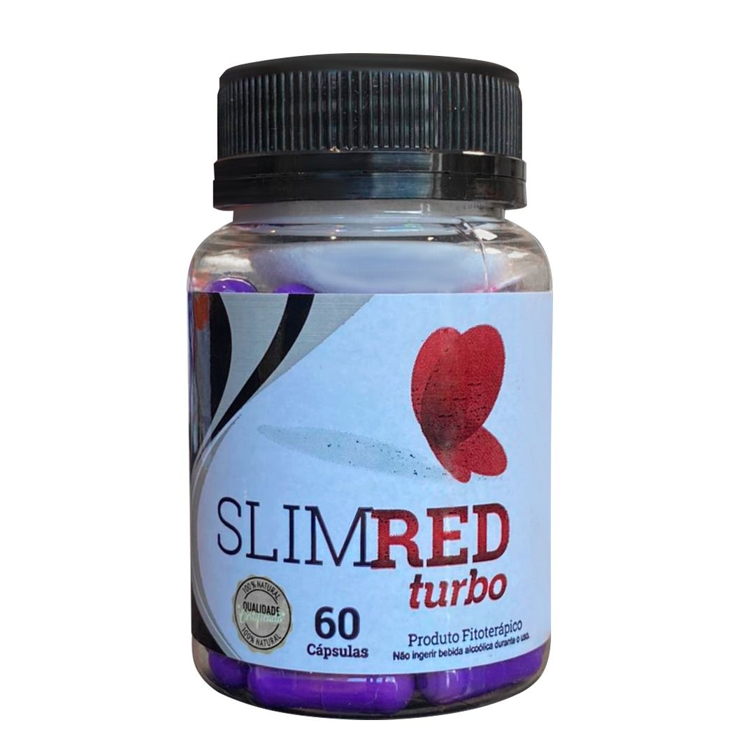 Slim Red Turbo - 60 Cápsulas - Só Naturais - Produtos Fitoterápicos