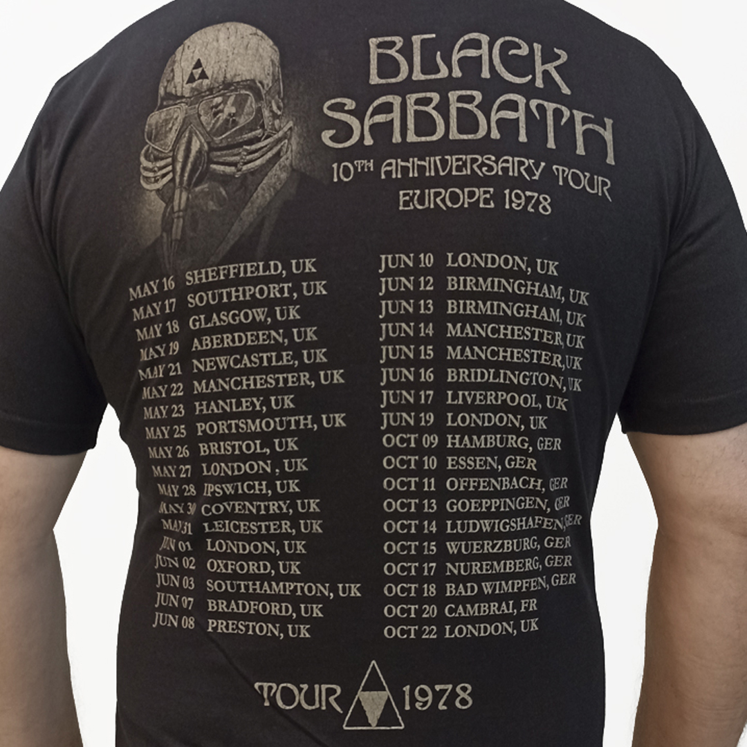 Camiseta Black Sabbath Tour 1978 - Véio do Rock