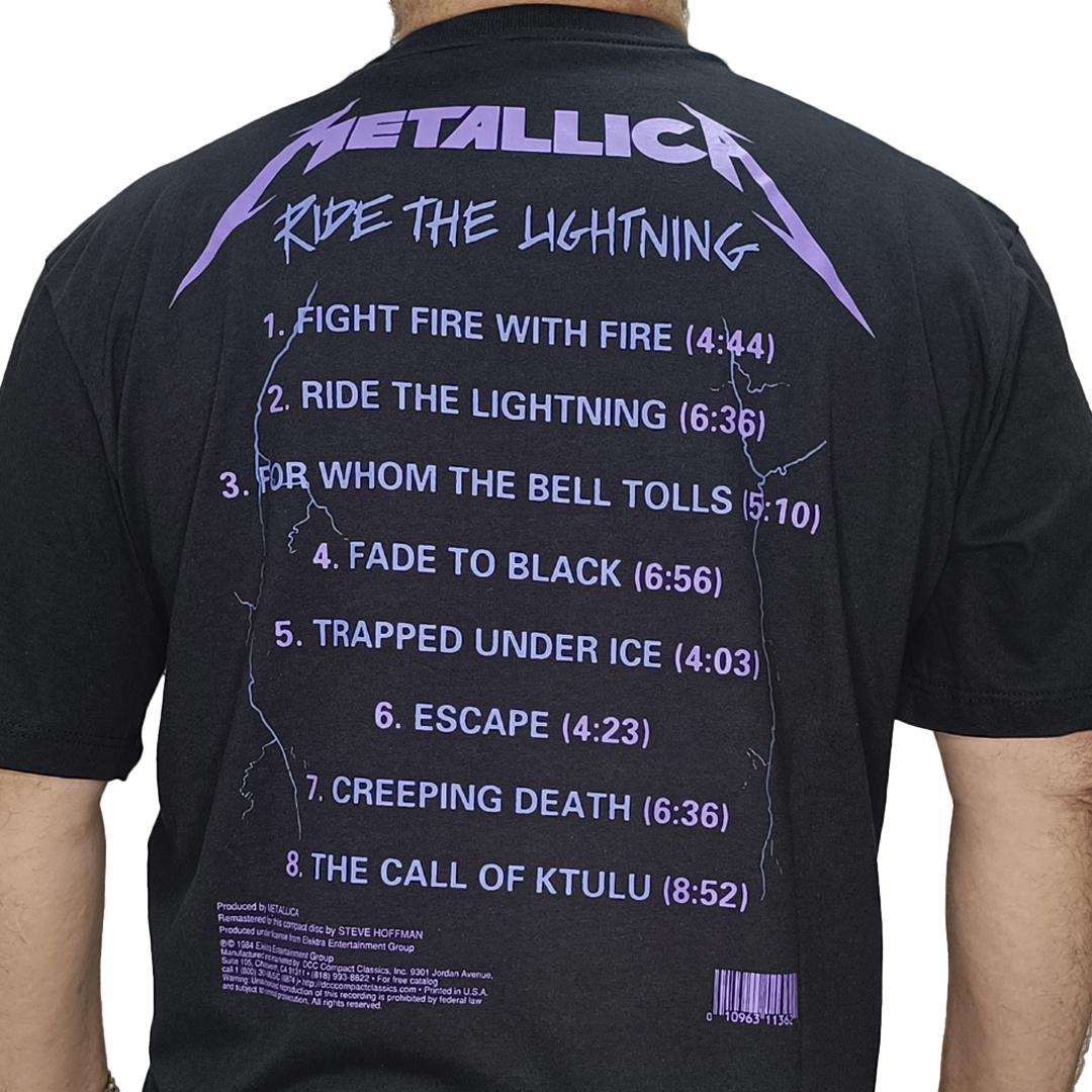 Camiseta Metallica Ride The Lightning - Véio do Rock