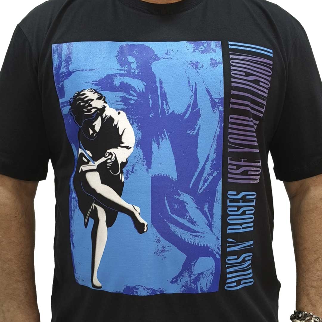 GUNS N' ROSES Tシャツ USE YOUR ILLUSION II Camiseta Guns N' Roses Use Your Illusion II - Véio do Rock